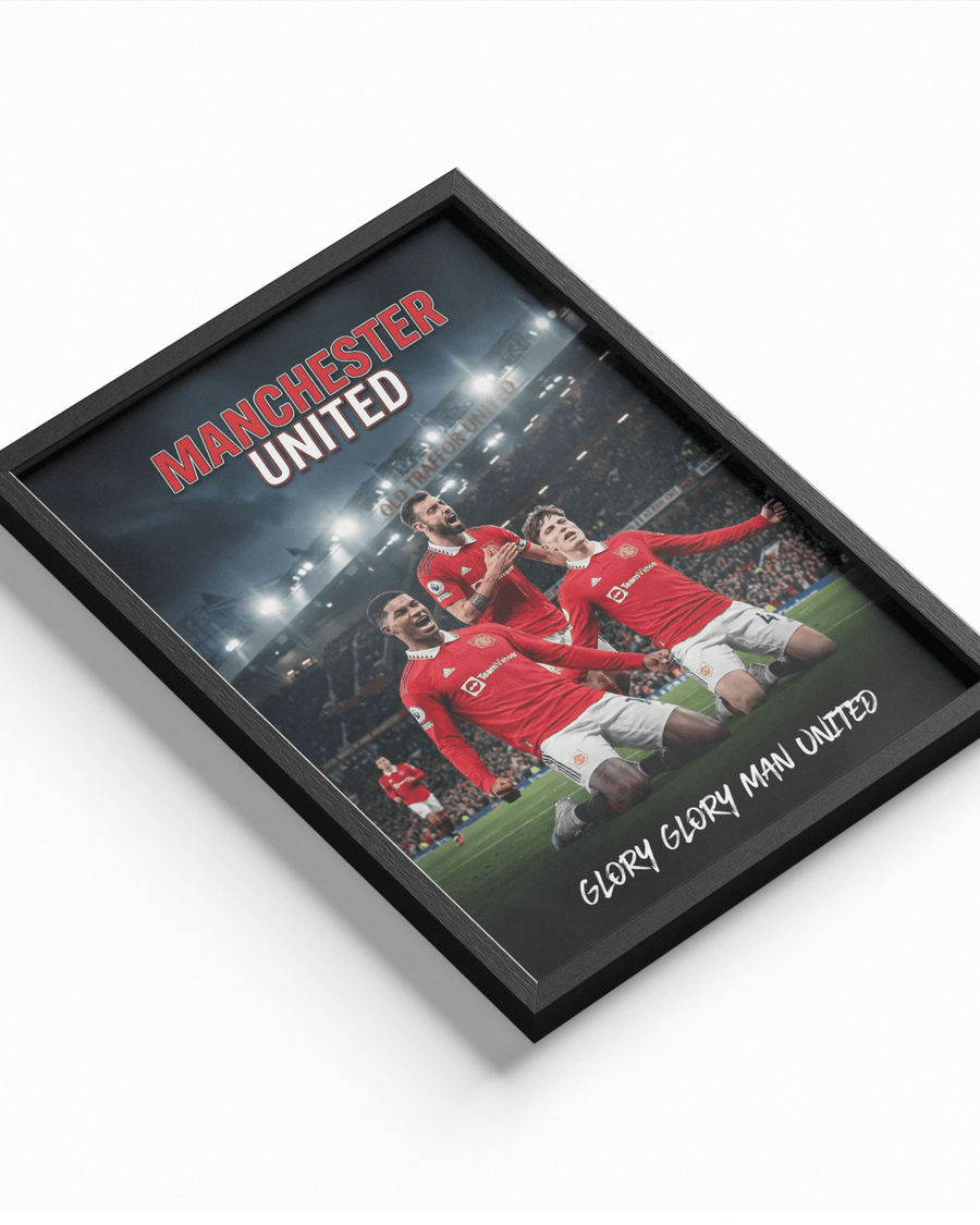 The Triple — Manchester United poster styled room photo 1