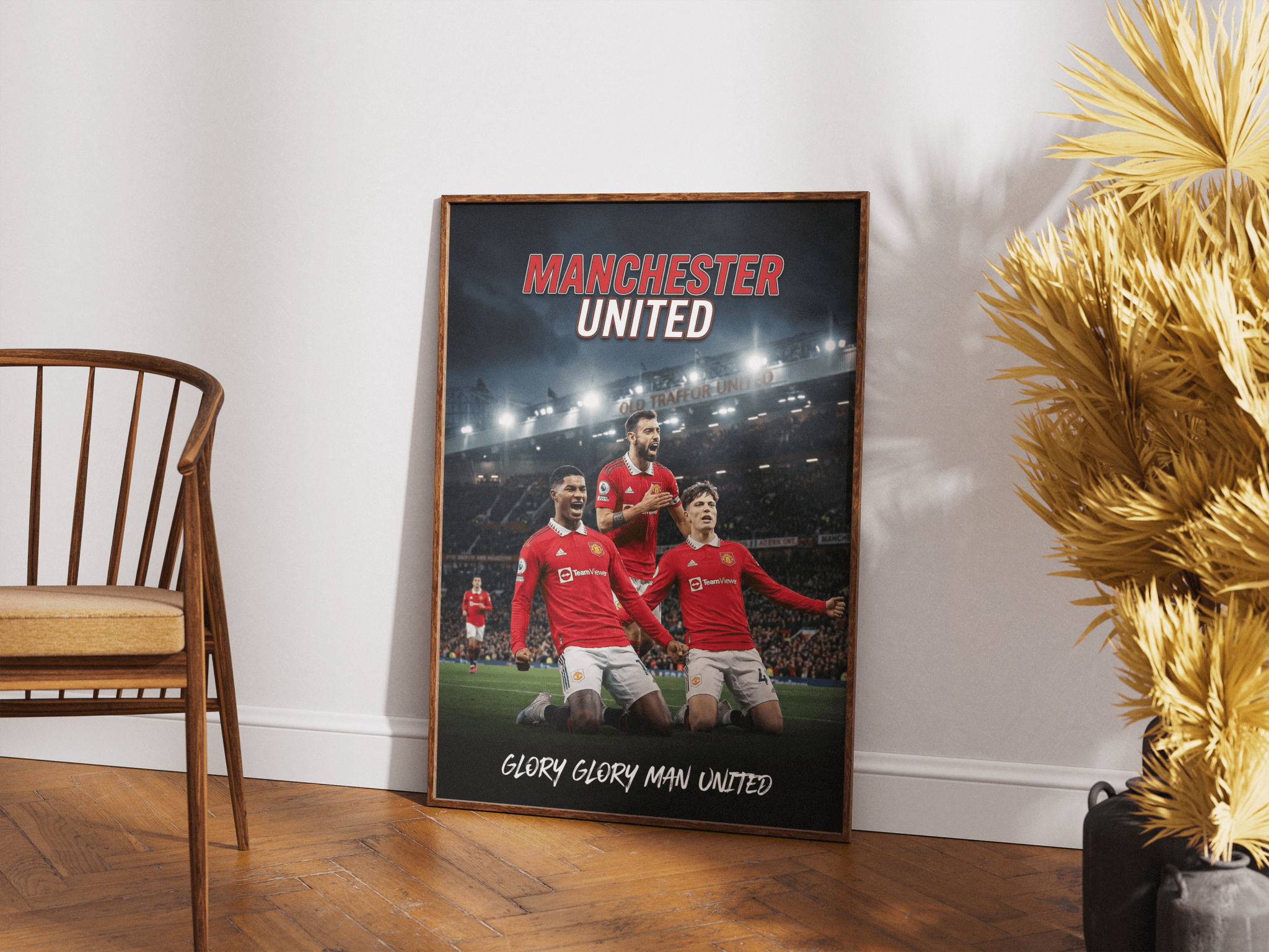 The Triple — Manchester United poster styled room photo 2