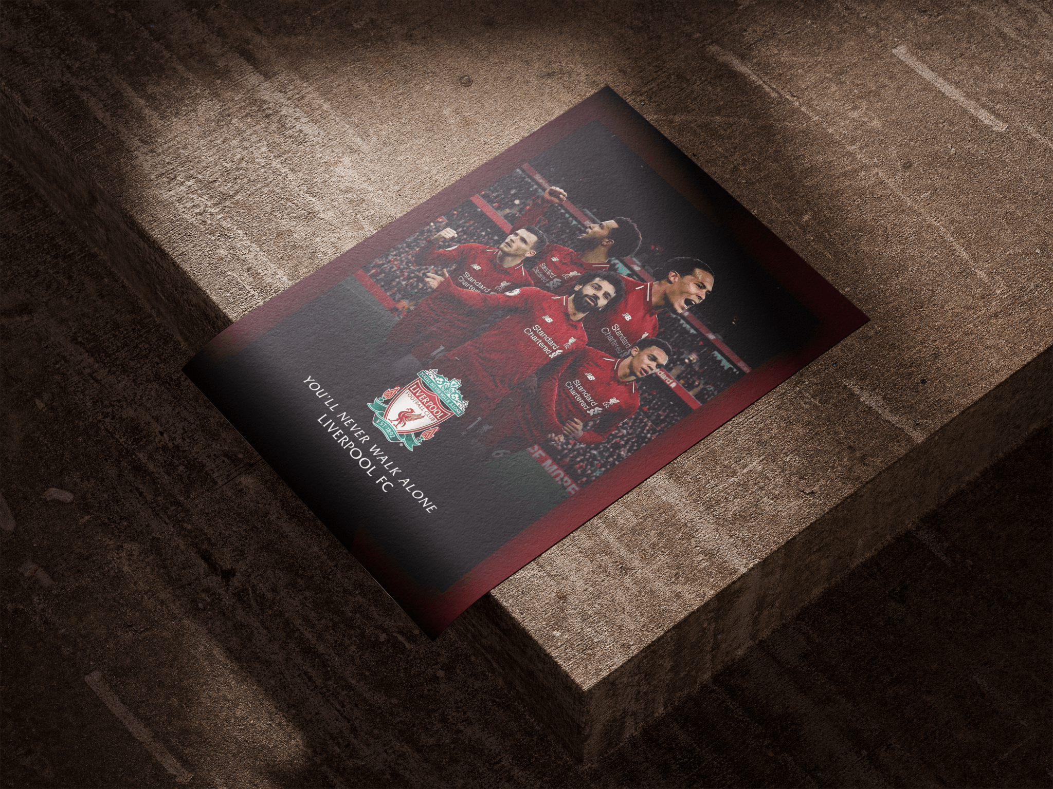 You'll Never Walk Alone — Liverpool FC poster styled room photo 4