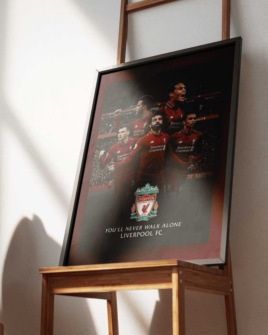 You'll Never Walk Alone — Liverpool FC poster styled room photo 6