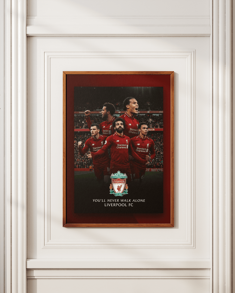 You'll Never Walk Alone — Liverpool FC poster styled room photo 3