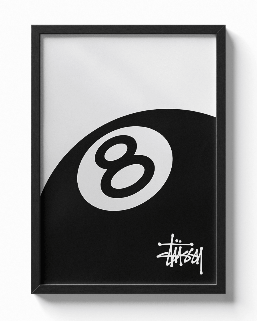 8-BALL STUSSY STYLE poster — Framory Prints