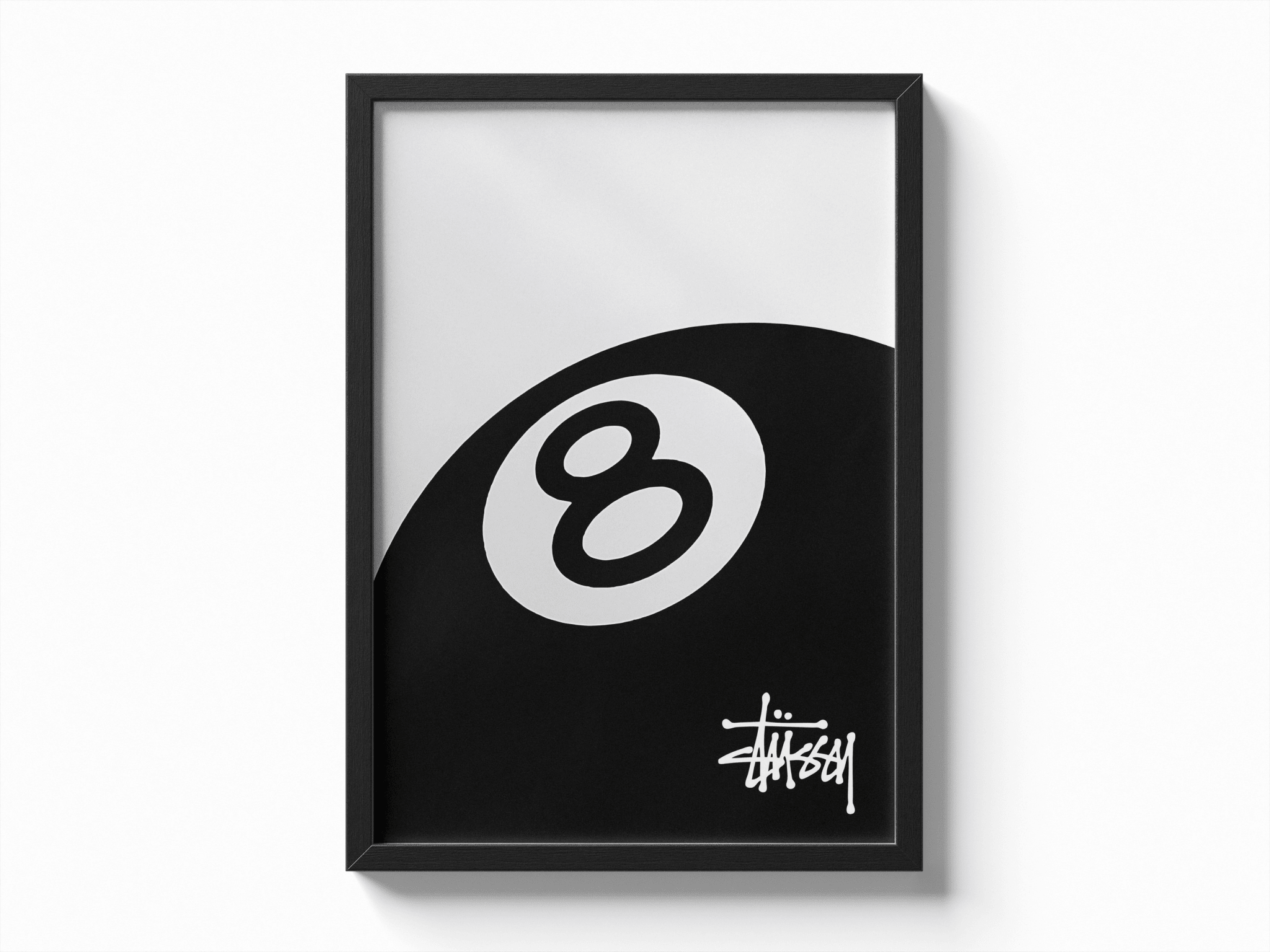8-BALL STUSSY STYLE poster — Framory Prints