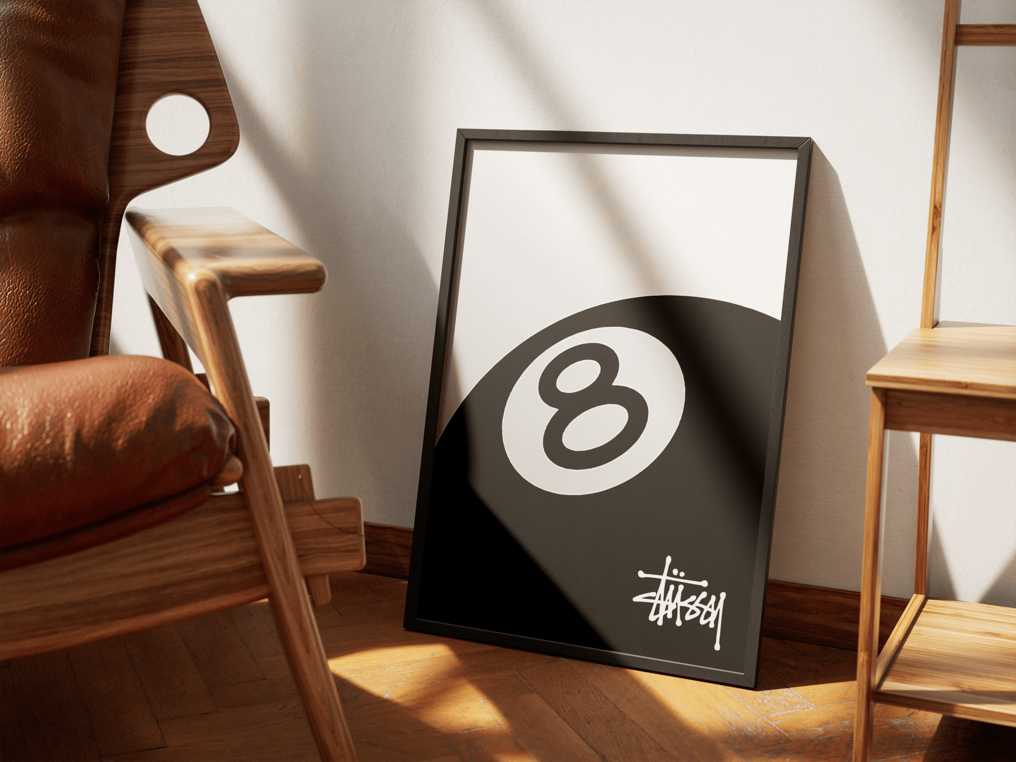 8-BALL STUSSY STYLE poster styled room photo 6