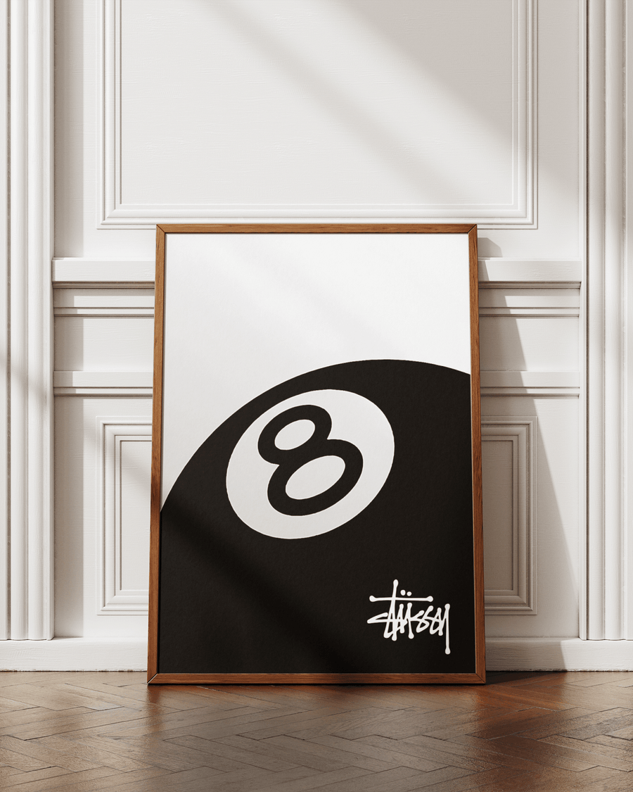 8-BALL STUSSY STYLE poster styled room photo 2