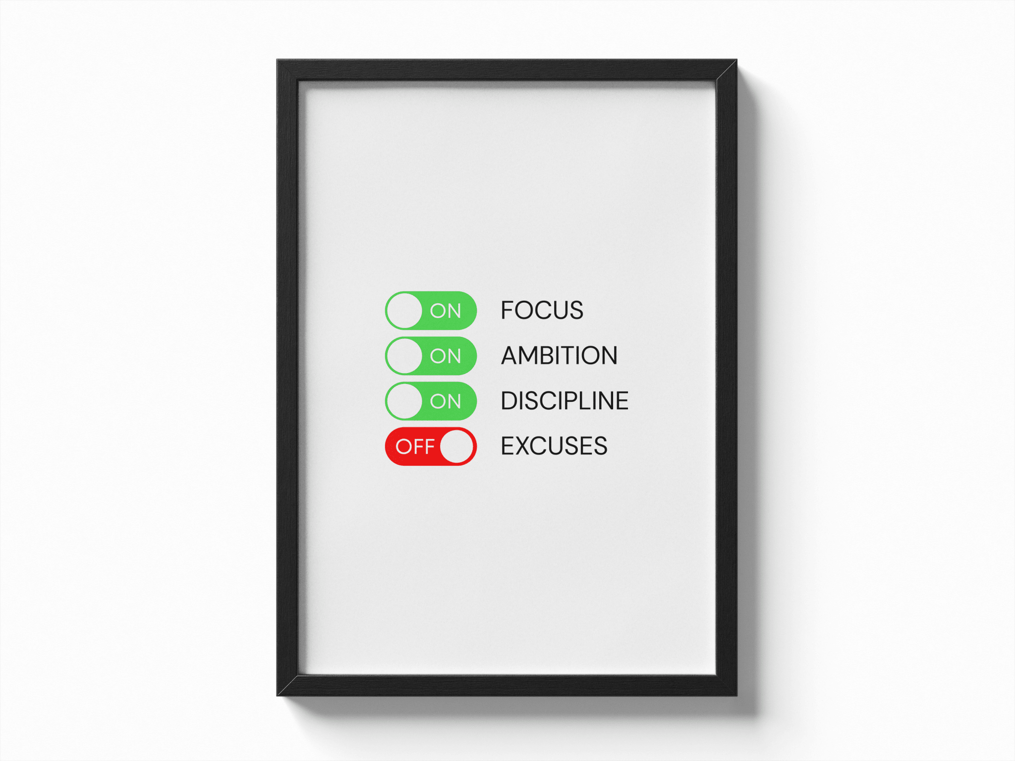 FOCUS/DISCIPLINE poster — Framory Prints
