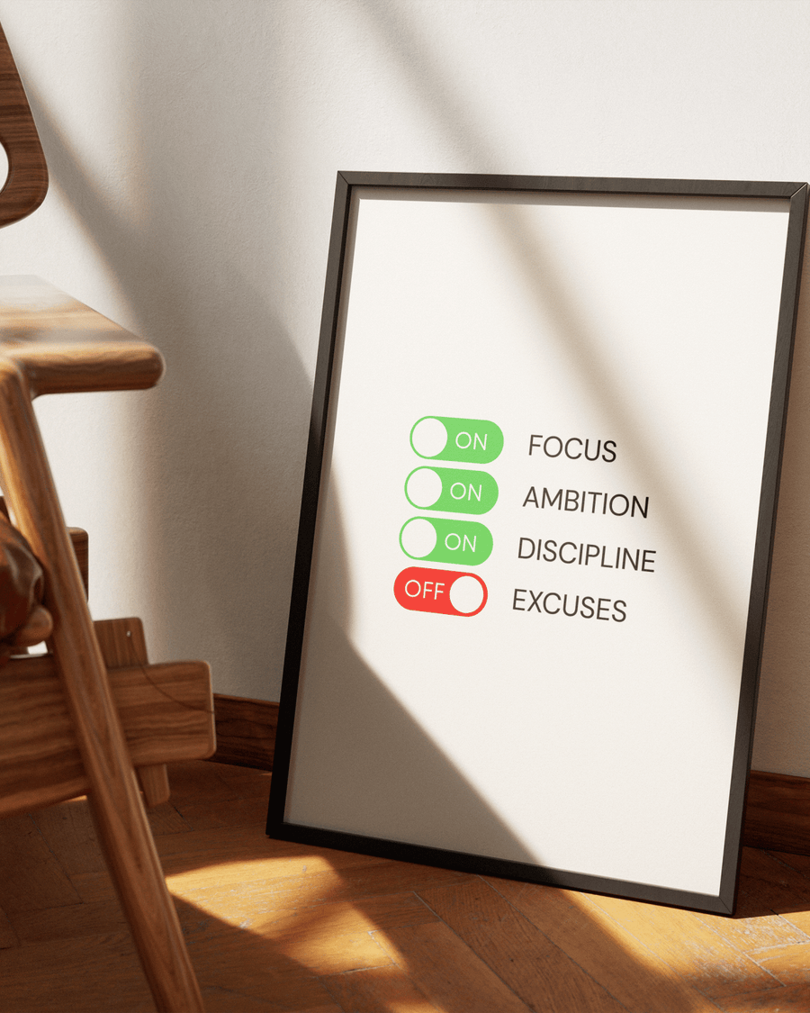 FOCUS/DISCIPLINE poster styled room photo 7
