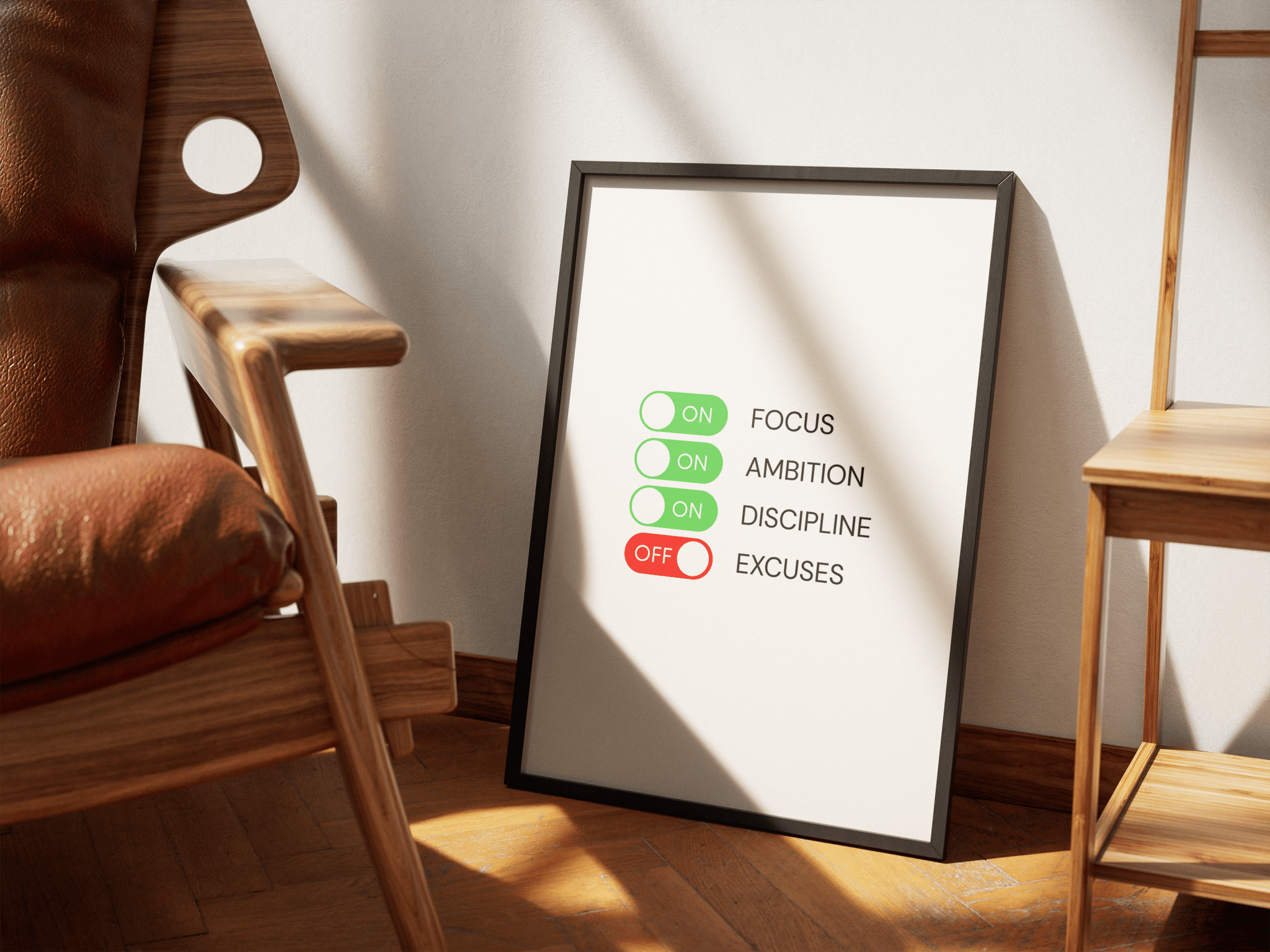 FOCUS/DISCIPLINE poster styled room photo 7