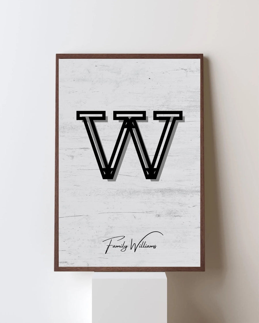 Personalized Family Portrait Poster poster styled room photo 5