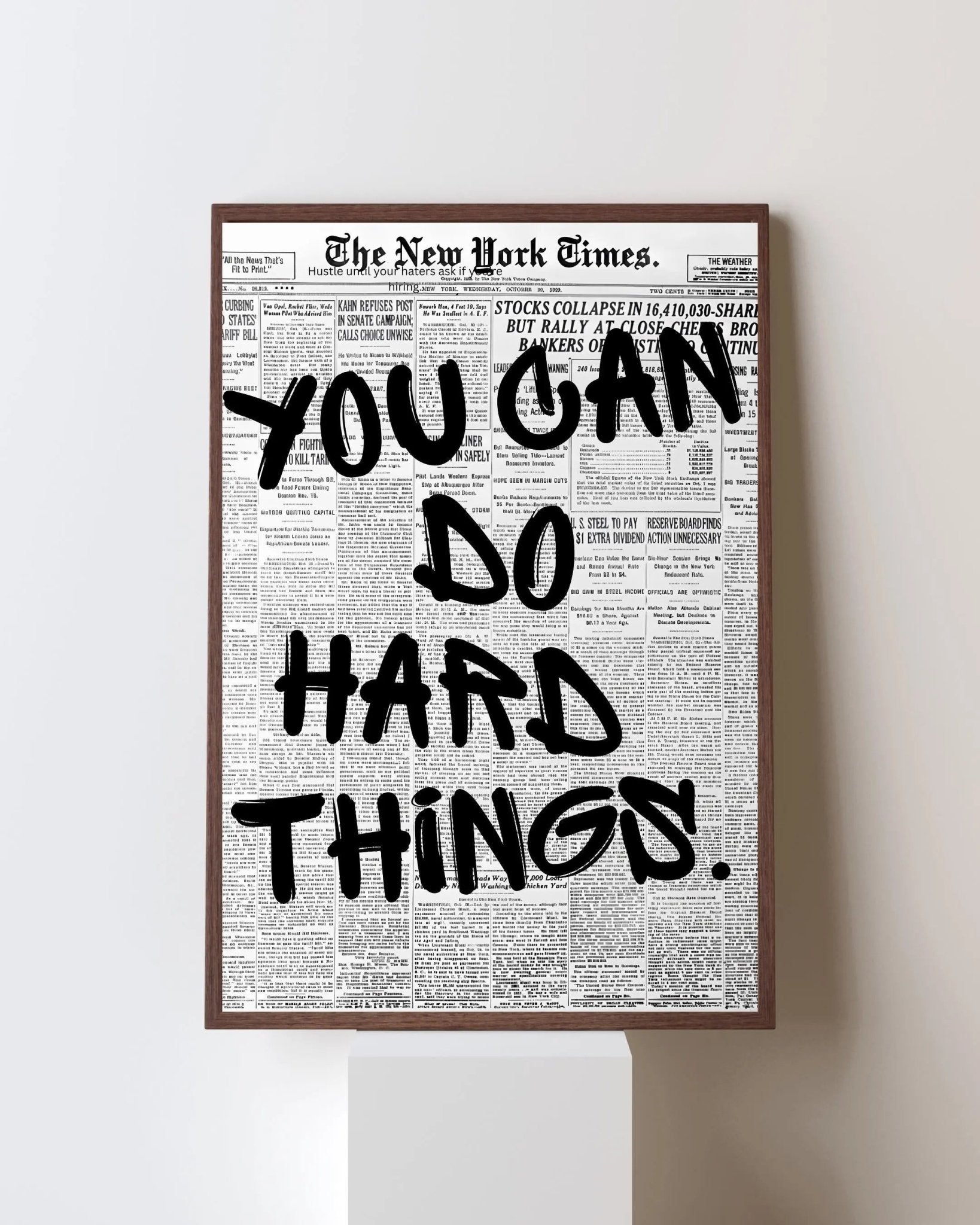 You Can Do Hard Things. poster styled room photo 6