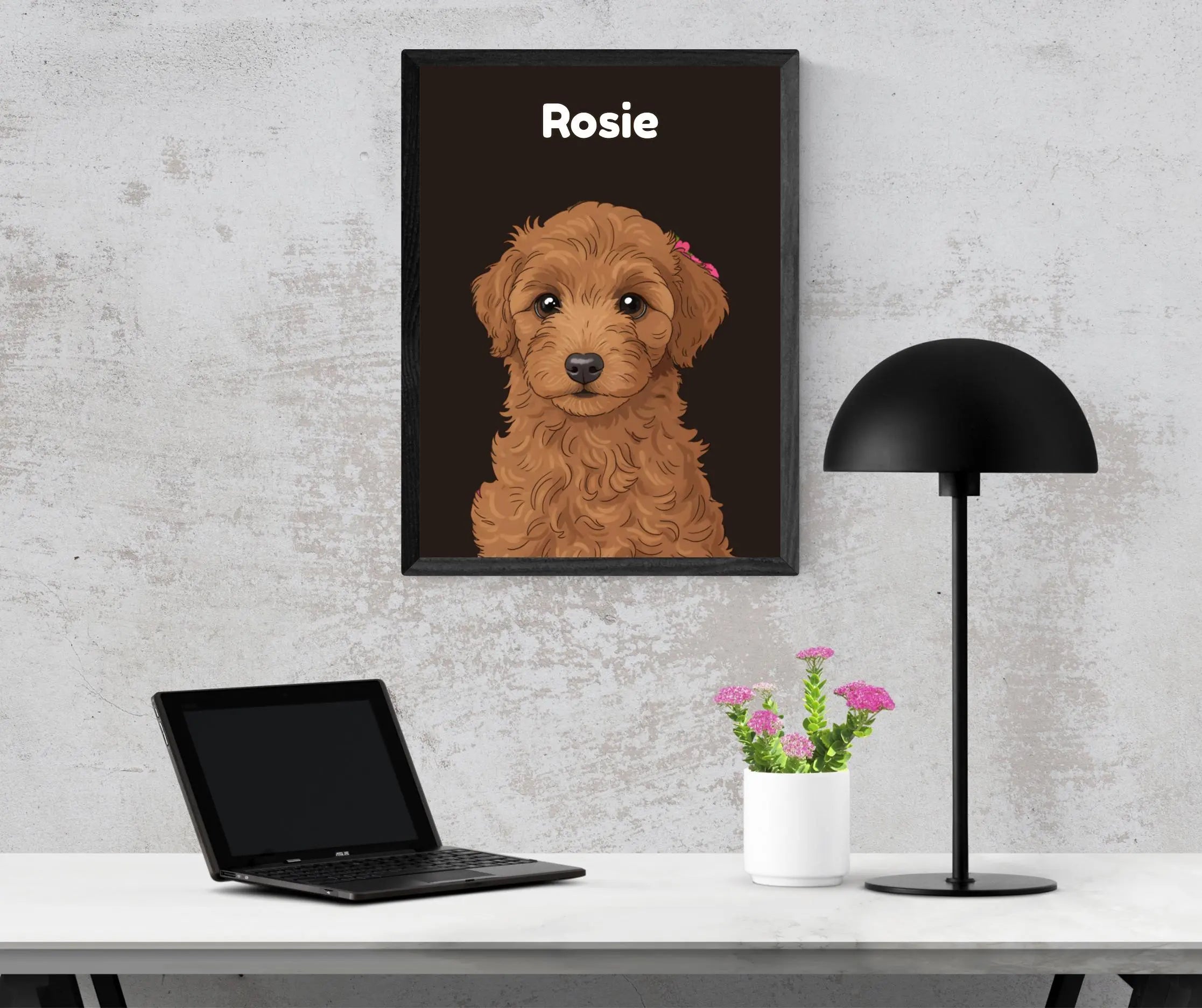 Cartoon Pet Portrait Framory Prints