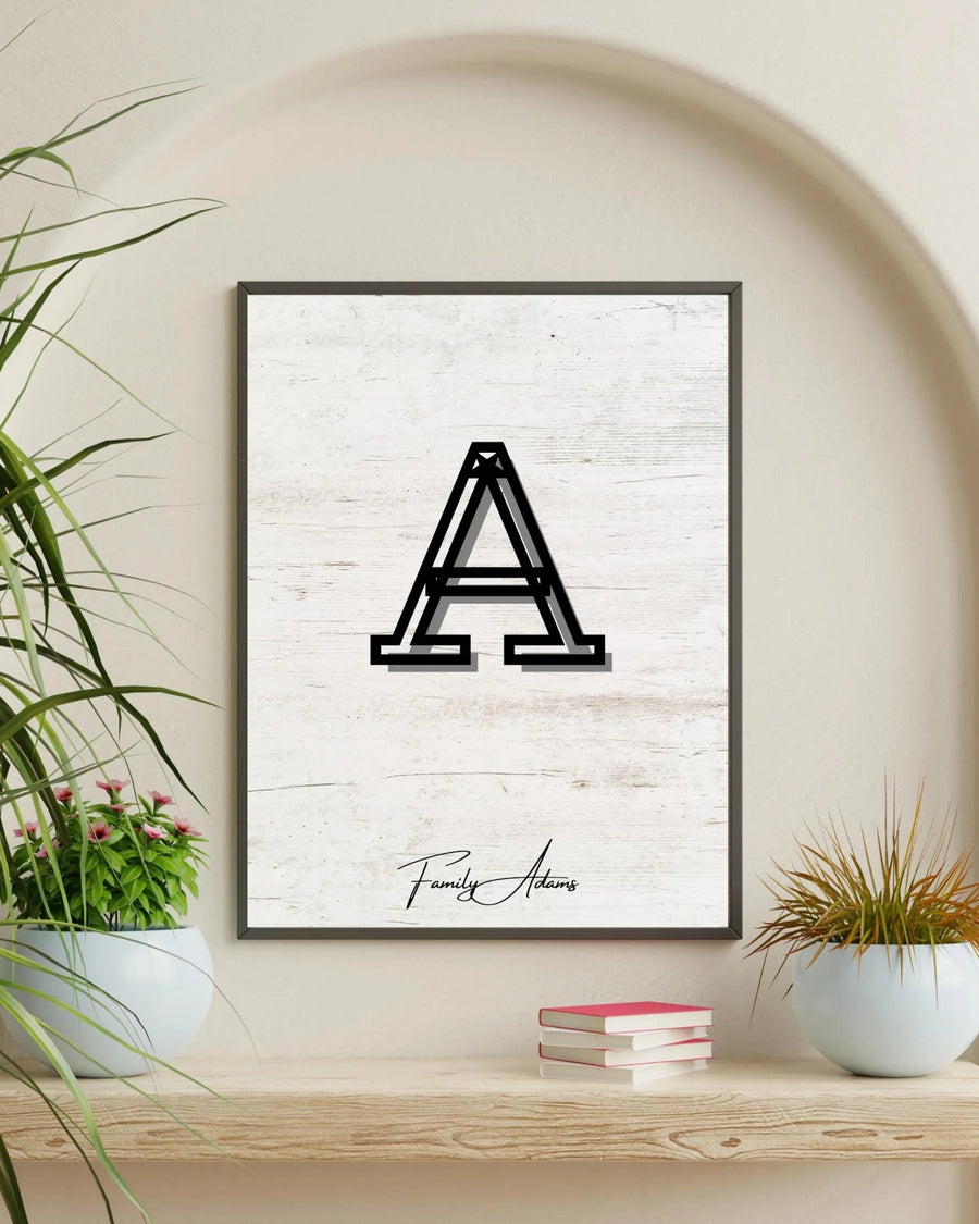 Personalized Family Portrait Poster poster styled room photo 4
