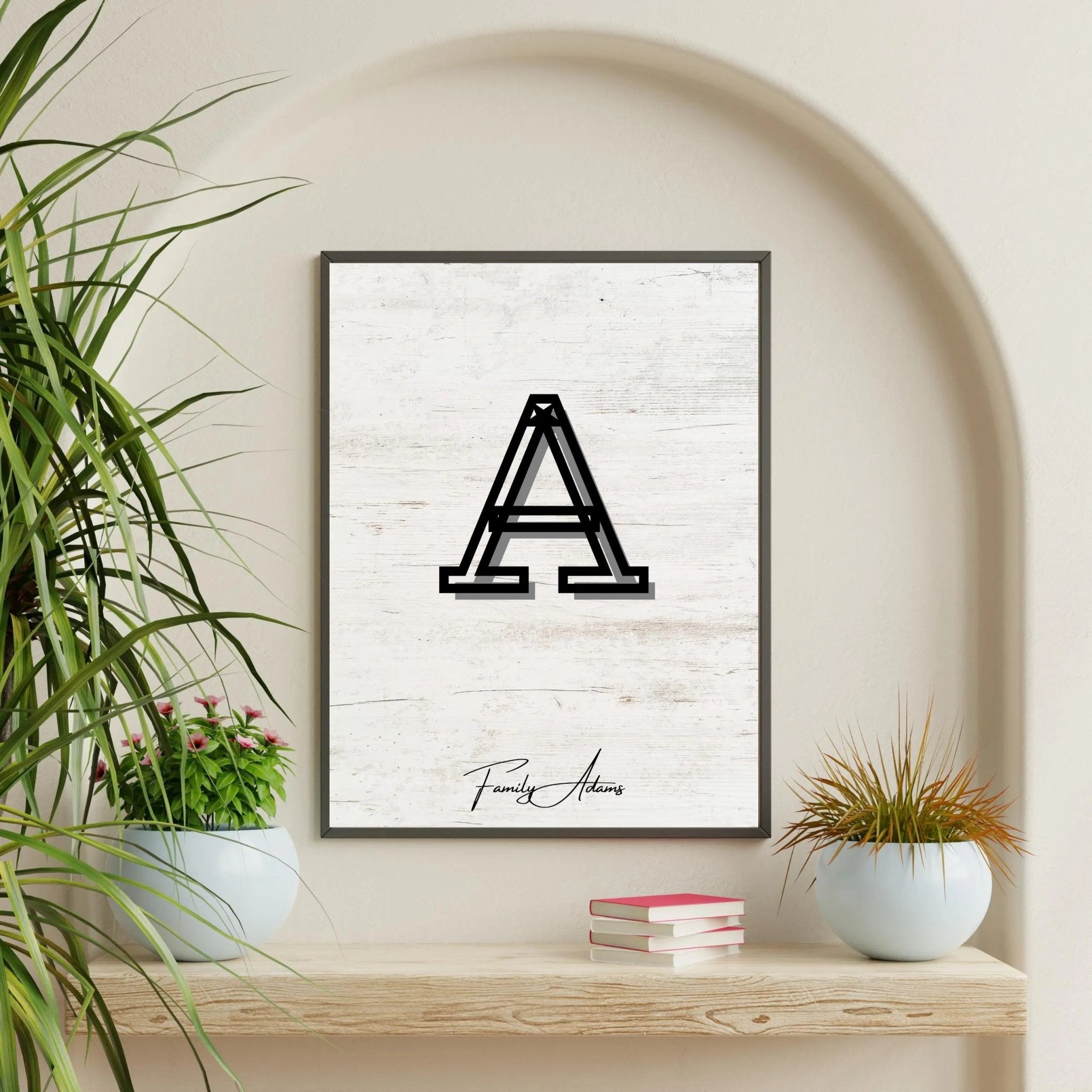 Personalized Family Portrait Poster poster styled room photo 4