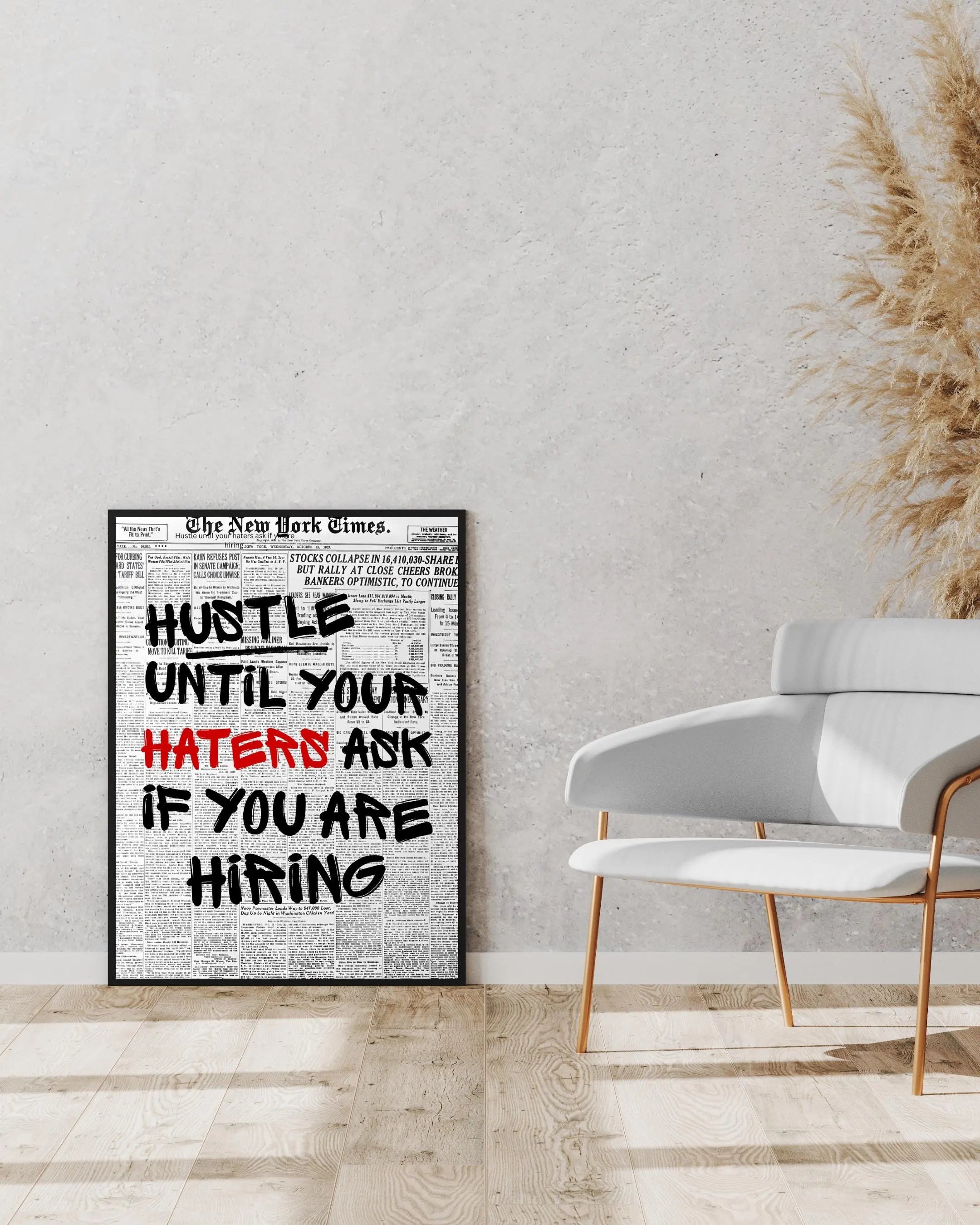 Hustle Until Your Haters Ask For Hiring Framory Prints
