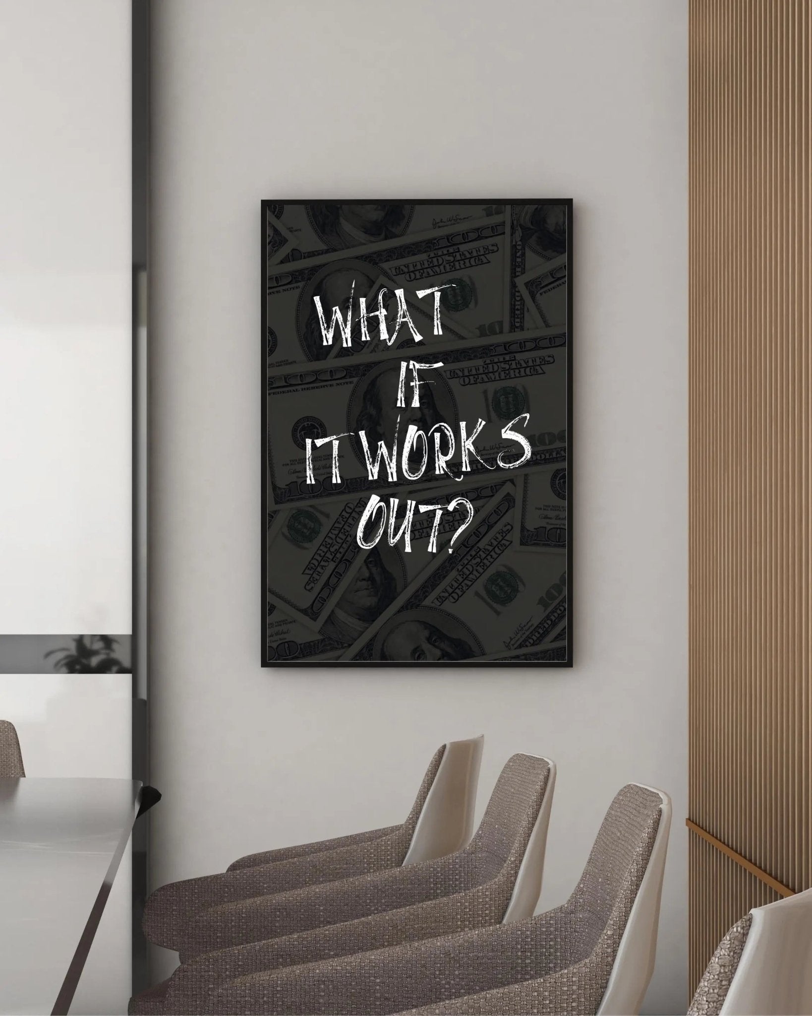 What if it all works out? 2 poster styled room photo 3