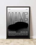 Personalized Car Poster Framory Prints
