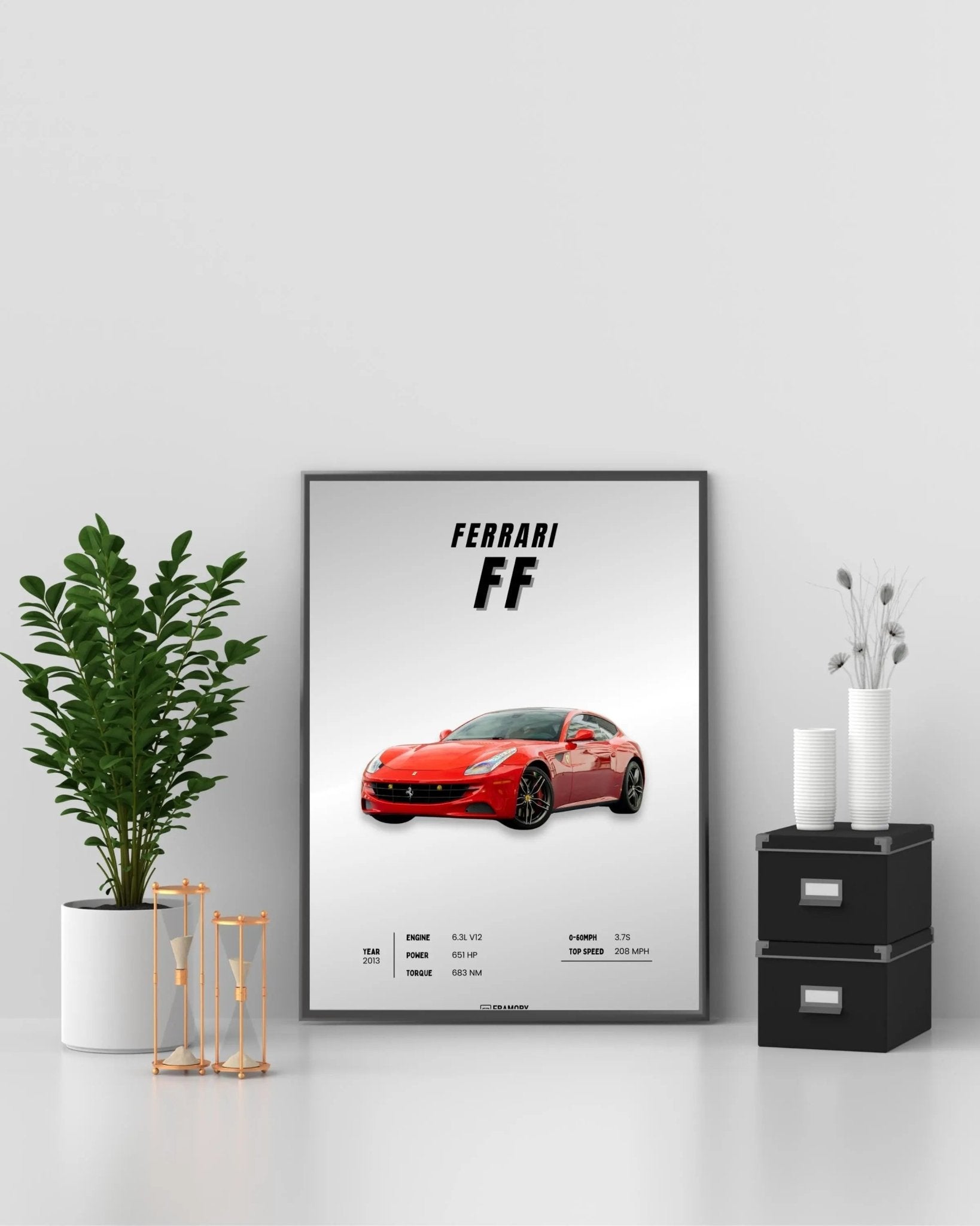 Ferrari FF poster styled room photo 3