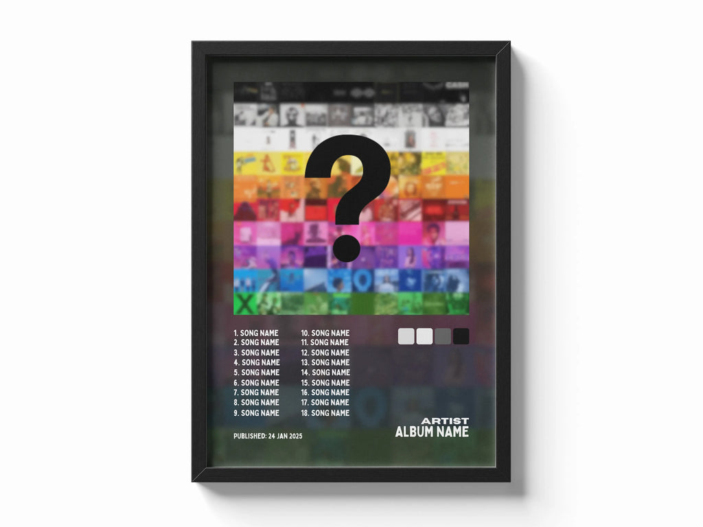 Personalized Music Tracklist Album Framory Prints