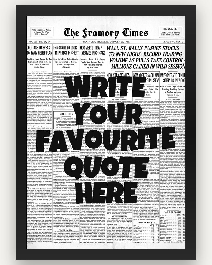 Custom Quote Poster