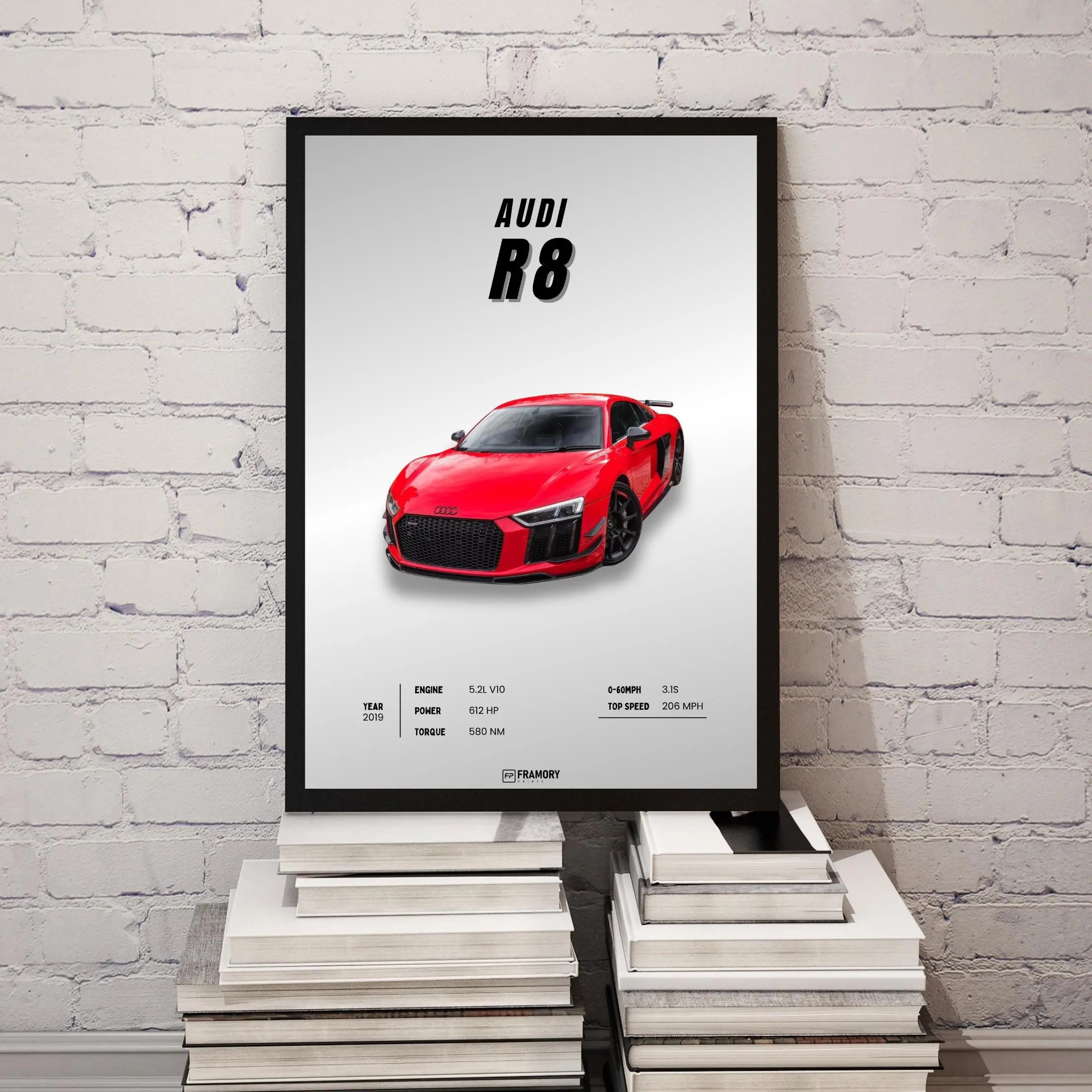 Audi R8 Framory Prints