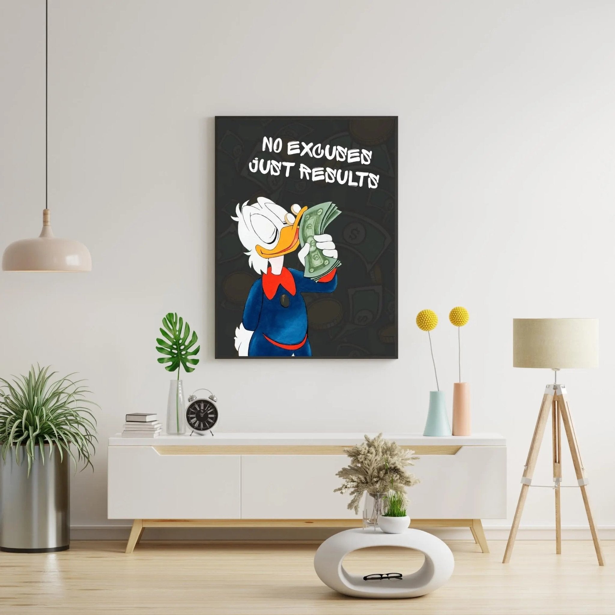 No Excuses, Just Results poster styled room photo 4