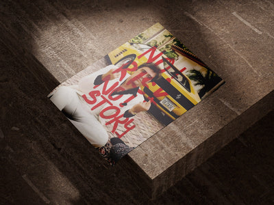 No Risk, No Story in Red poster styled room photo 2
