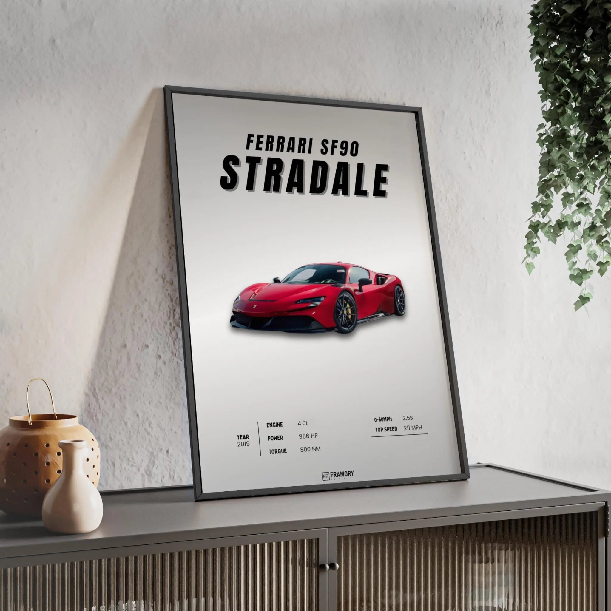Ferrari SF90 Stradale Framory Prints