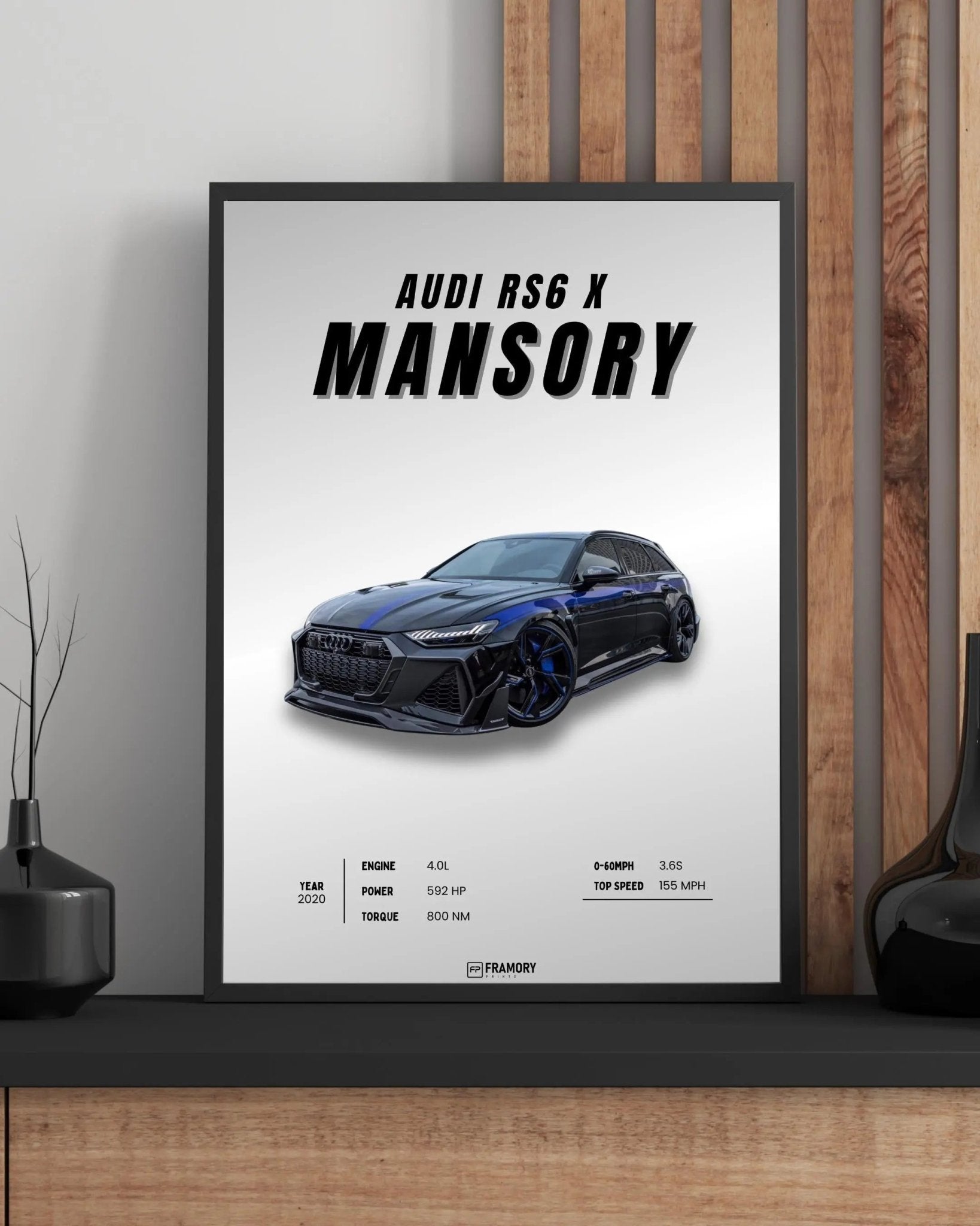 Audi RS6 Poster poster styled room photo 1