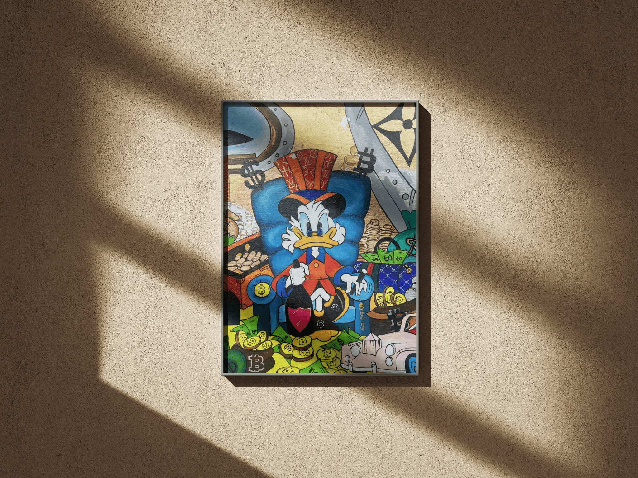 Donald Duck Money poster design close-up