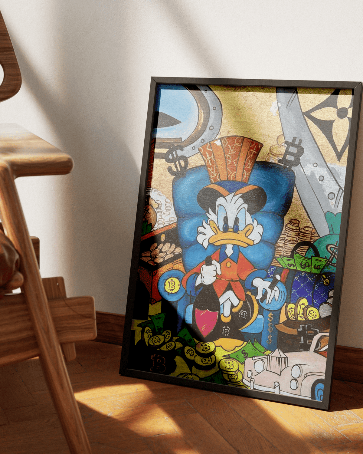 Donald Duck Money poster design close-up