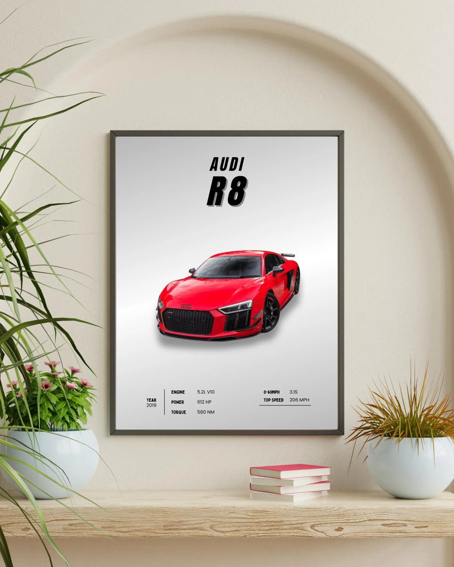 Audi R8 poster — Framory Prints