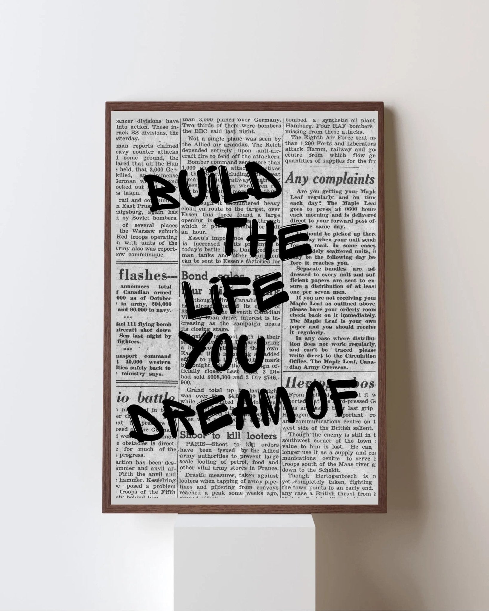 Build the Life You Dream Of poster styled room photo 5