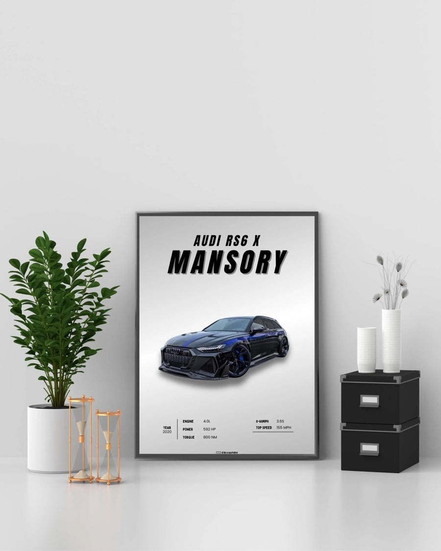 Audi RS6 Poster poster styled room photo 5