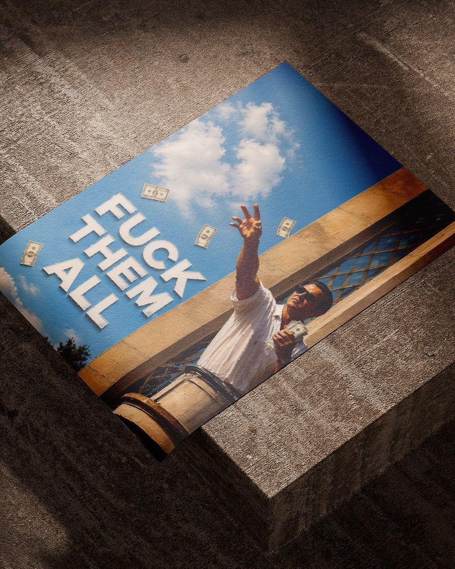 Fuck Them All poster styled room photo 2