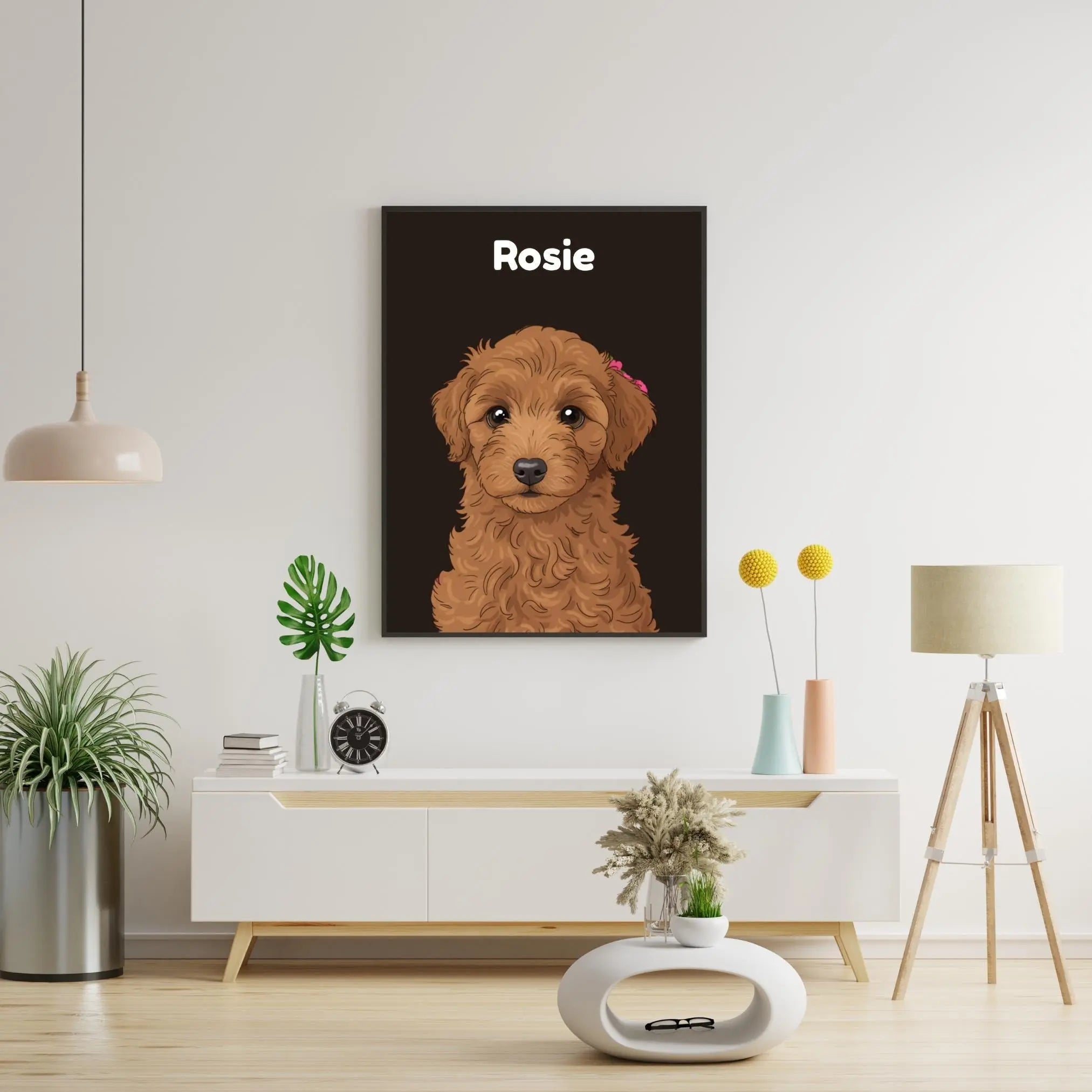 Cartoon Pet Portrait Framory Prints