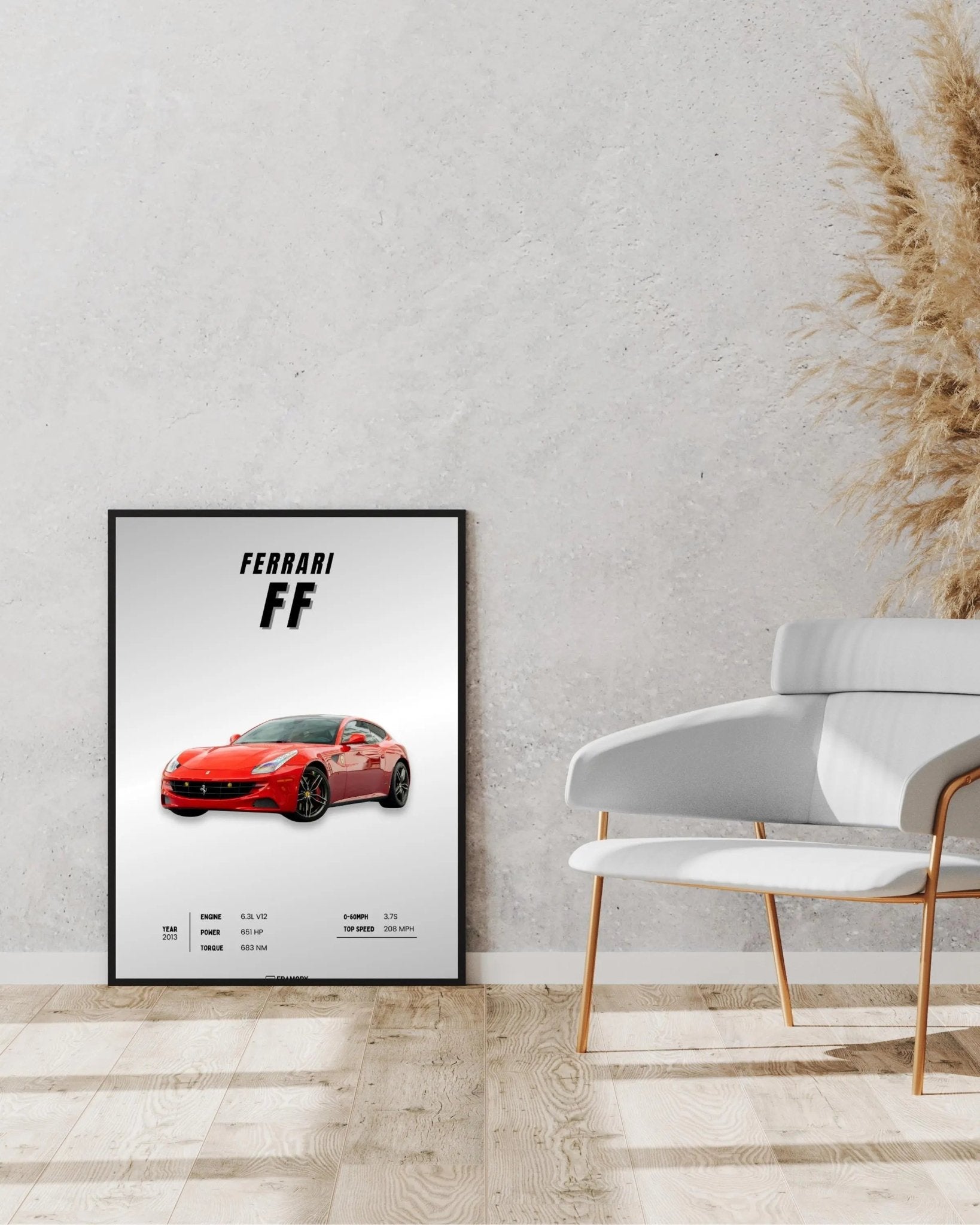 Ferrari FF poster styled room photo 4