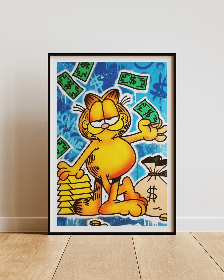 Garfield Money poster styled room photo 2