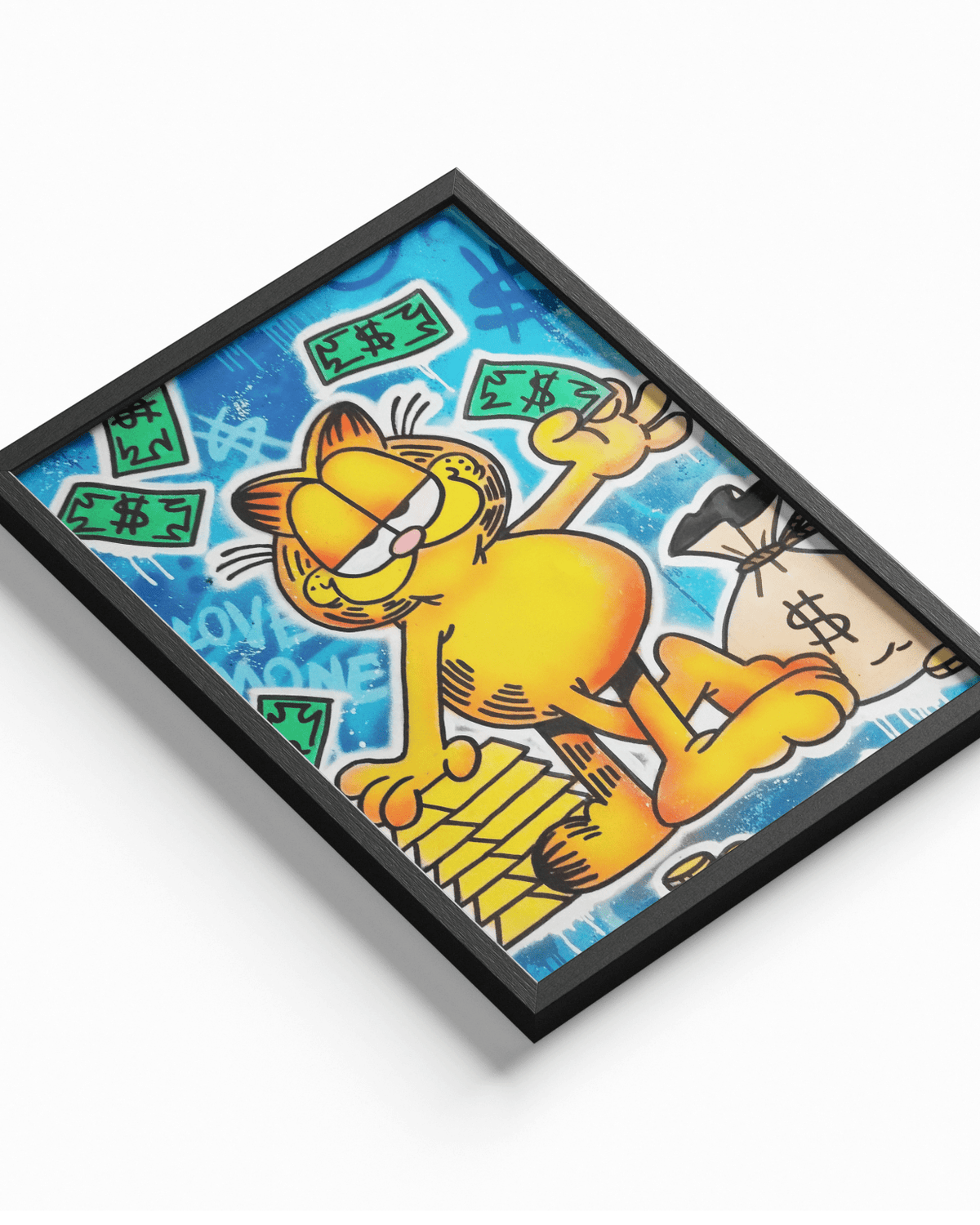 Garfield Money poster design close-up