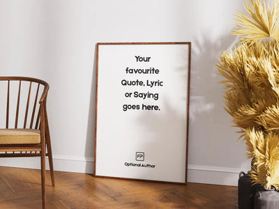 Personalized Quote Poster