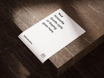Personalized Quote Poster
