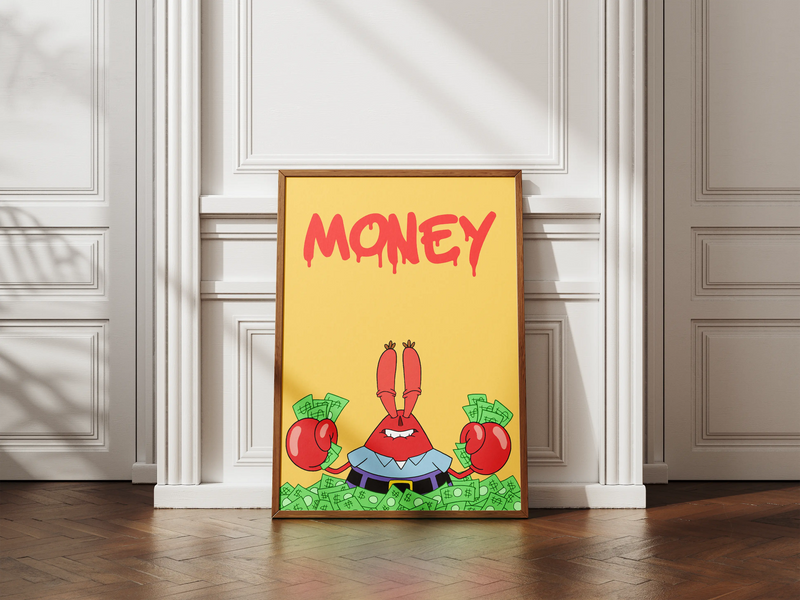 Mr. Krabs Money Framory Prints