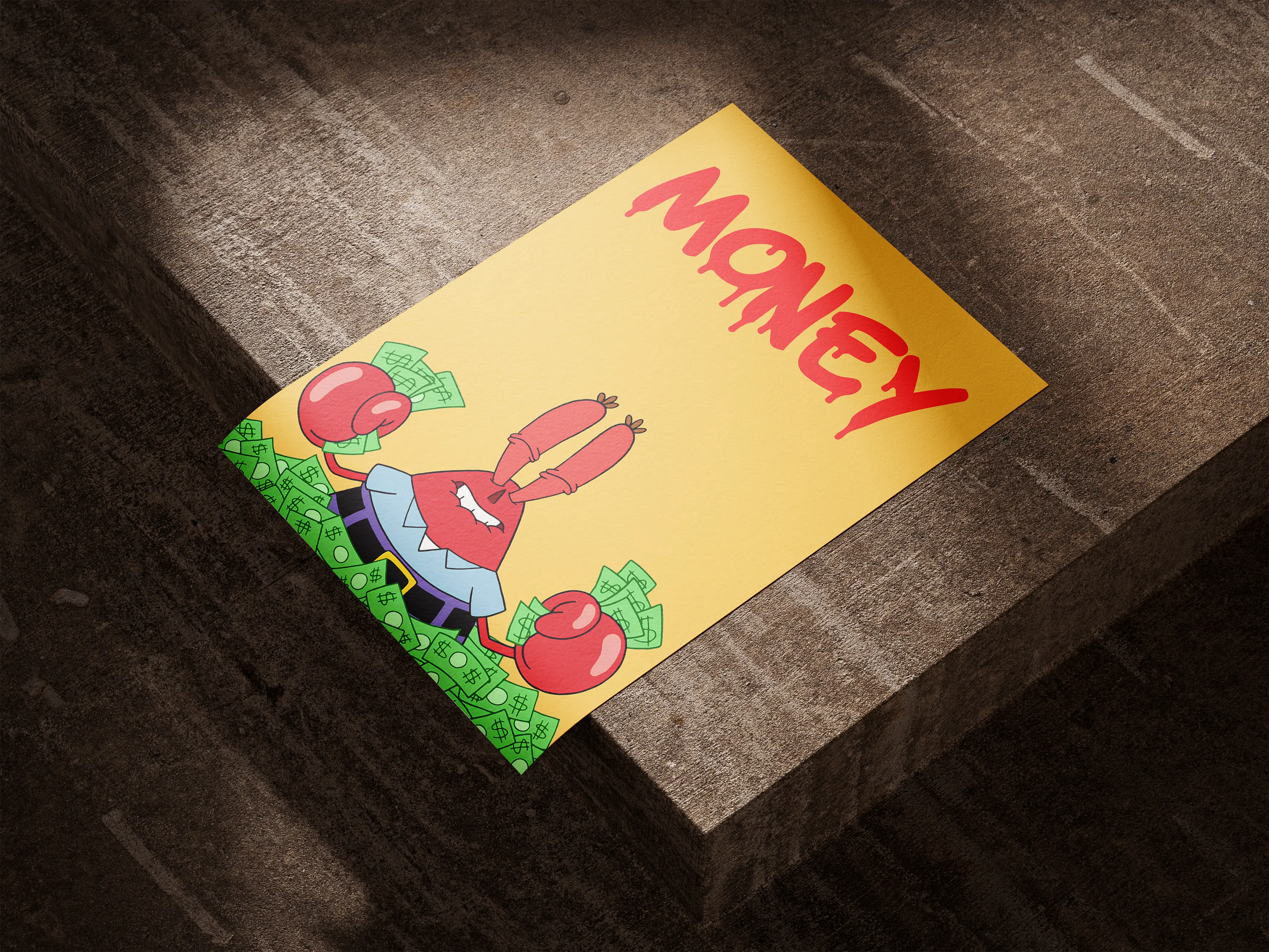 Mr. Krabs Money Framory Prints