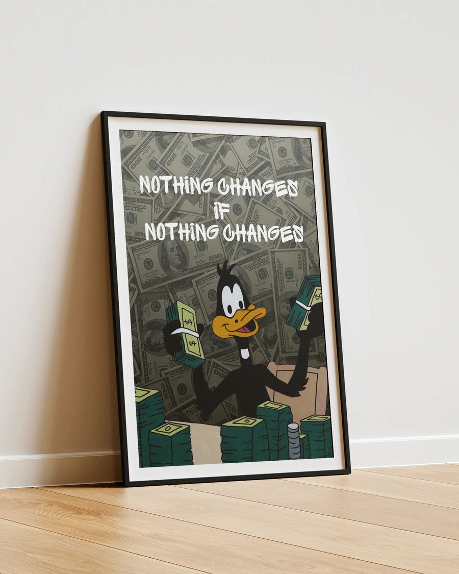 Nothing Changes, if NOTHING CHANGES poster design close-up