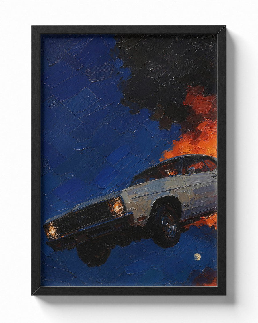 Classic Muscle Coupe — Night Fire