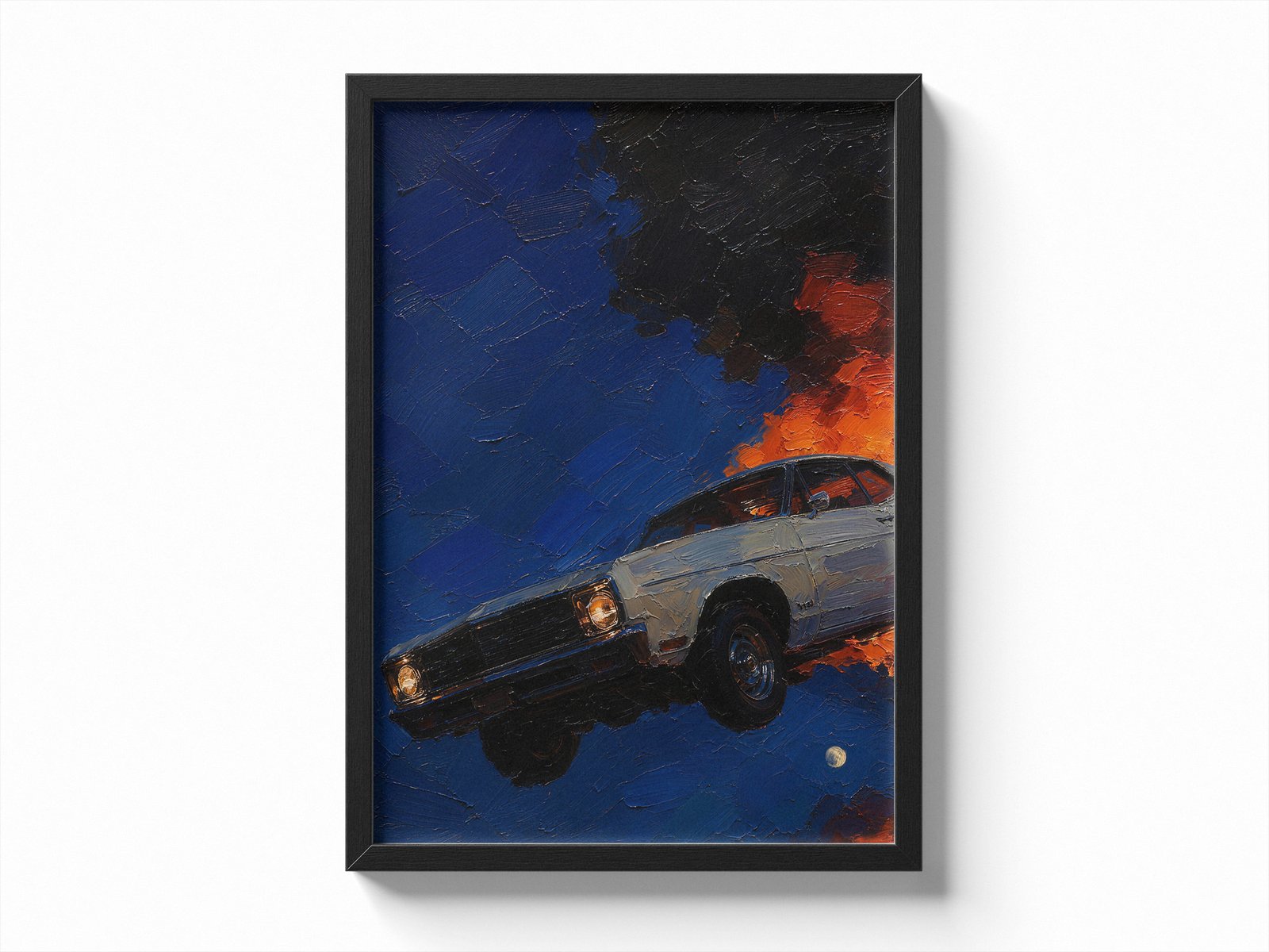 Classic Muscle Coupe — Night Fire