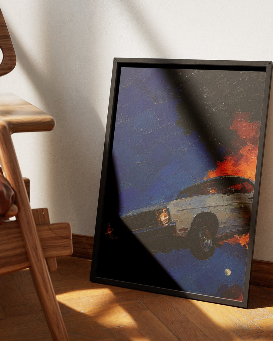 Classic Muscle Coupe — Night Fire
