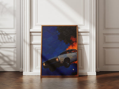 Classic Muscle Coupe — Night Fire
