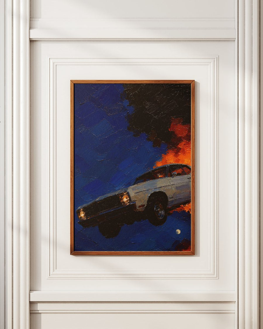 Classic Muscle Coupe — Night Fire