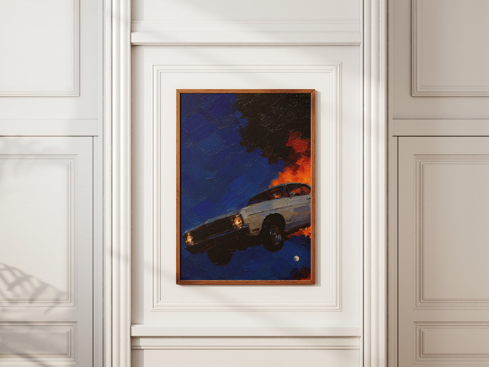 Classic Muscle Coupe — Night Fire