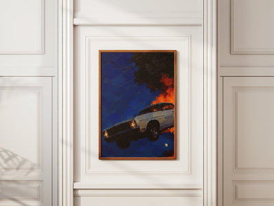 Classic Muscle Coupe — Night Fire